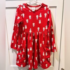 Hanna Andersson Red Snowman Dress